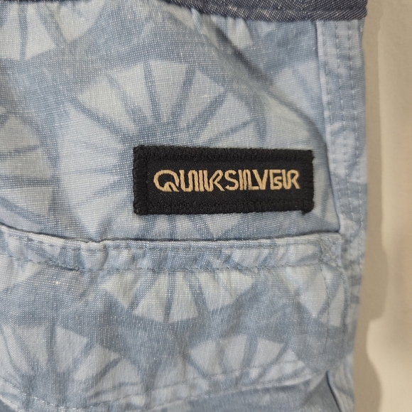 ⭐️Quiksilver Highline Blue Patterned BoardShorts Size 34 - Picture 5 of 9